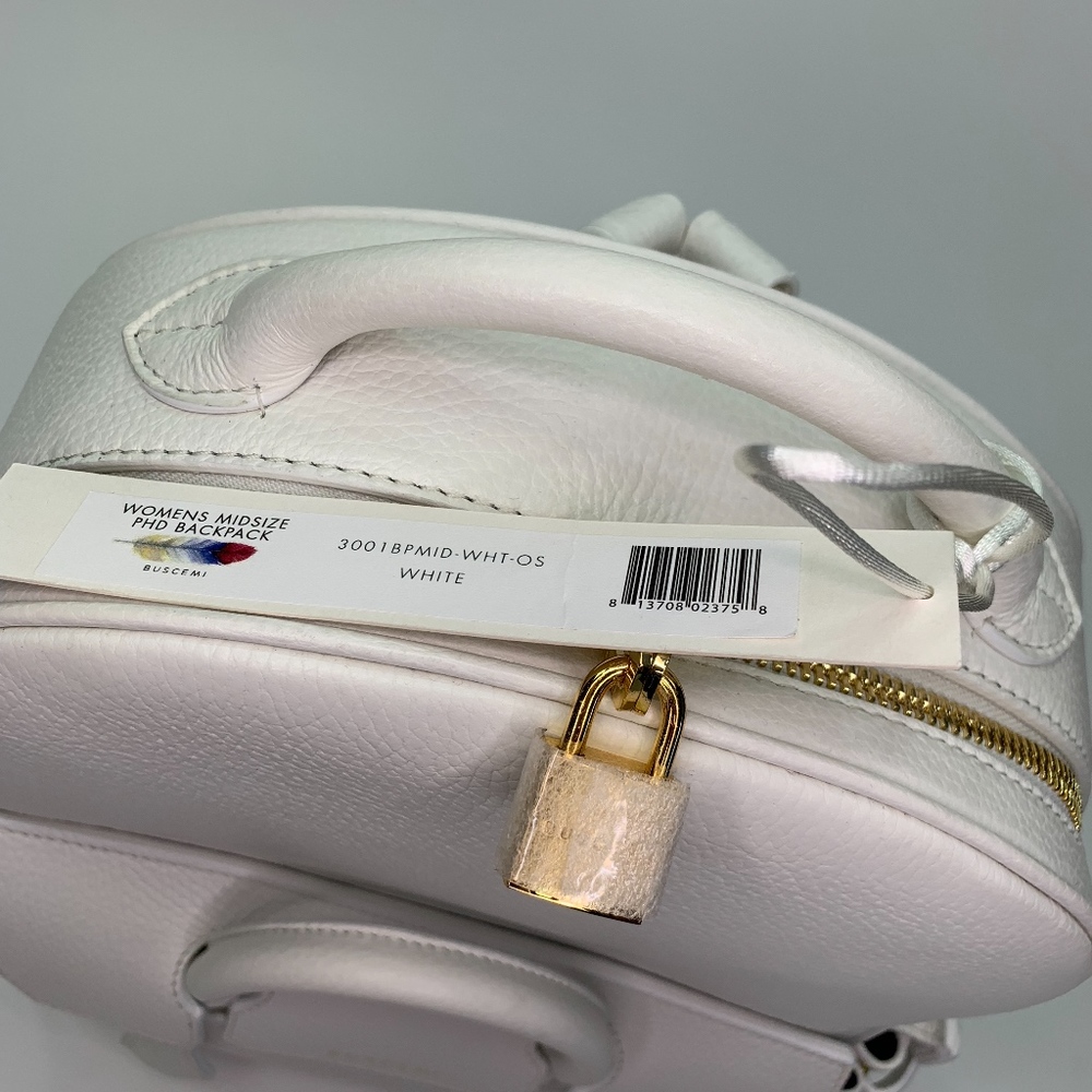 BUSCEMI PHD Backpack White NEW - Picture 3 of 7